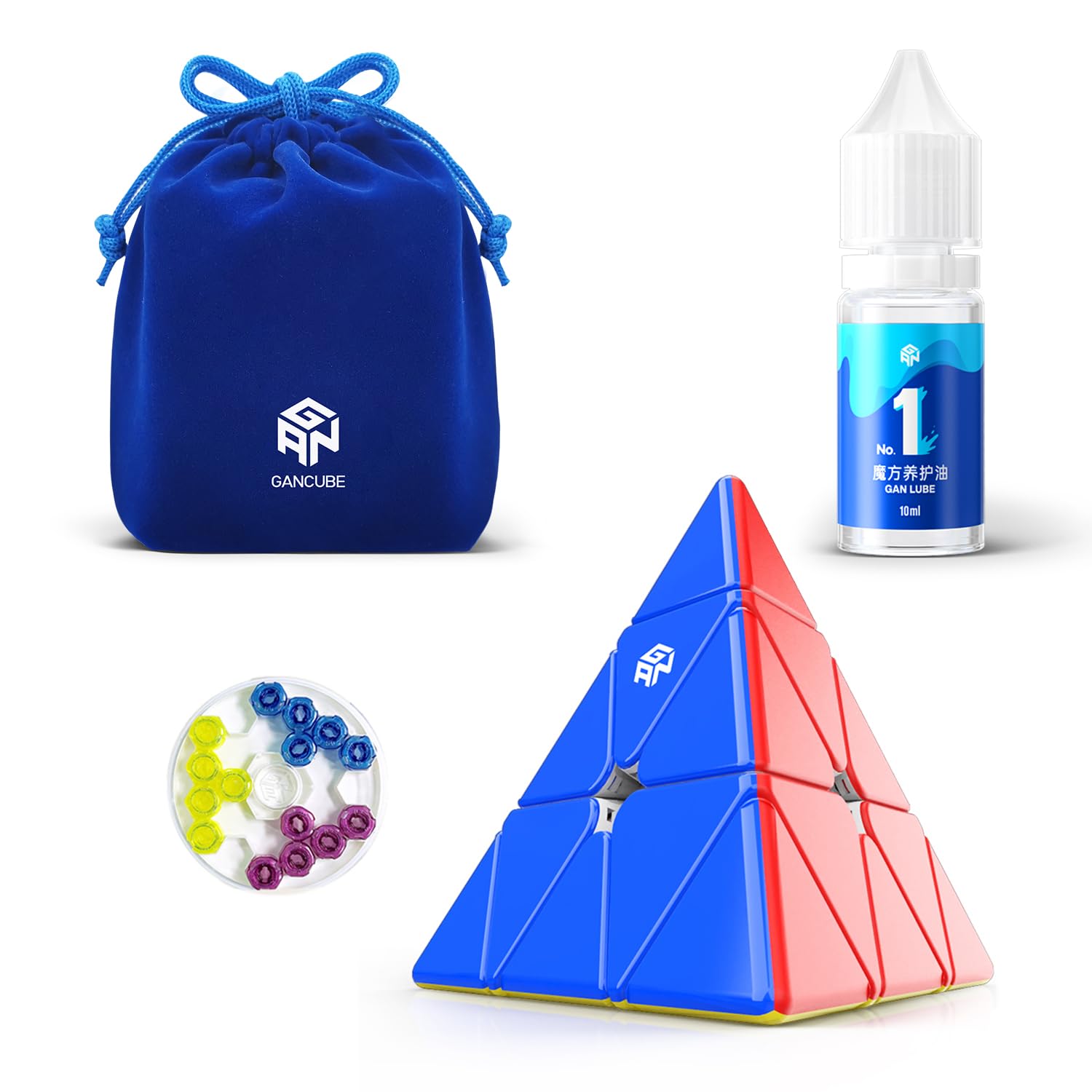 Amazon.com: GAN Pyraminx 60 Magnets with GAN Speed Cube Lube